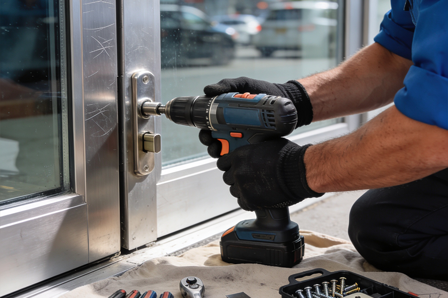 business door lock installation in Austin TX