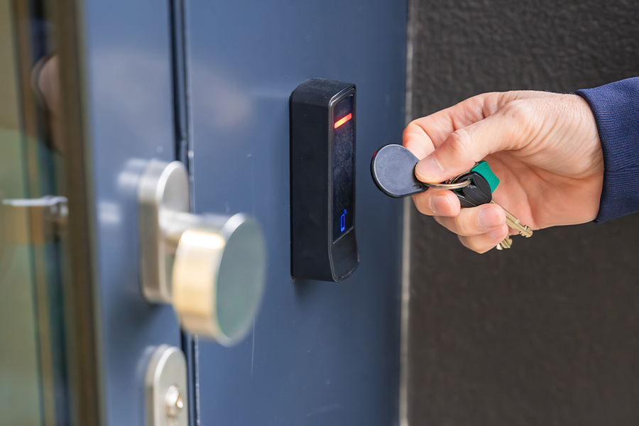 commercial keyless entry system installed in Austin TX
