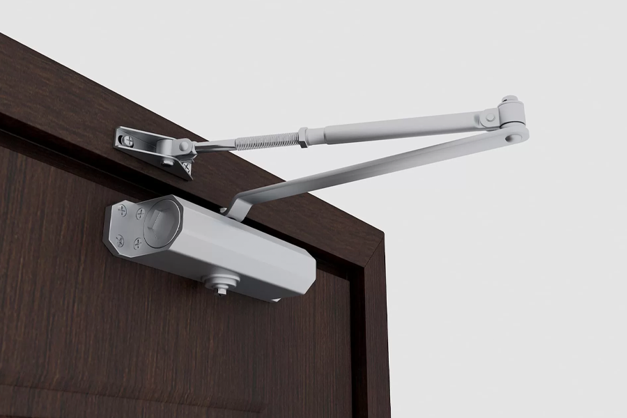 door closer installation on commercial door in Austin TX